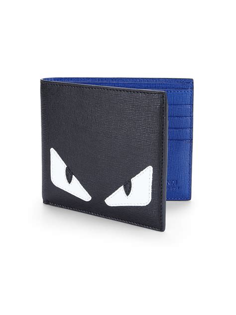 blue fendi wallet